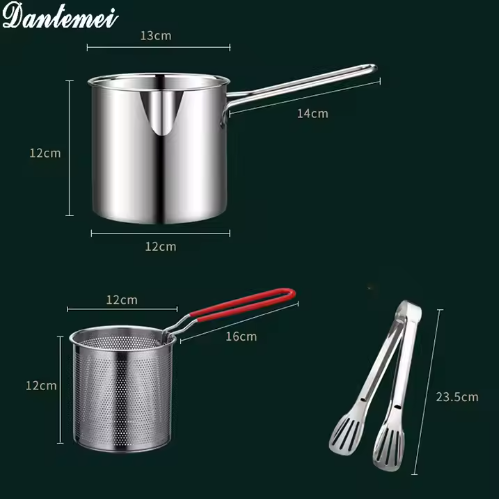 Olla Para Freir Con Colador + Obsequio Pinzas 🎁