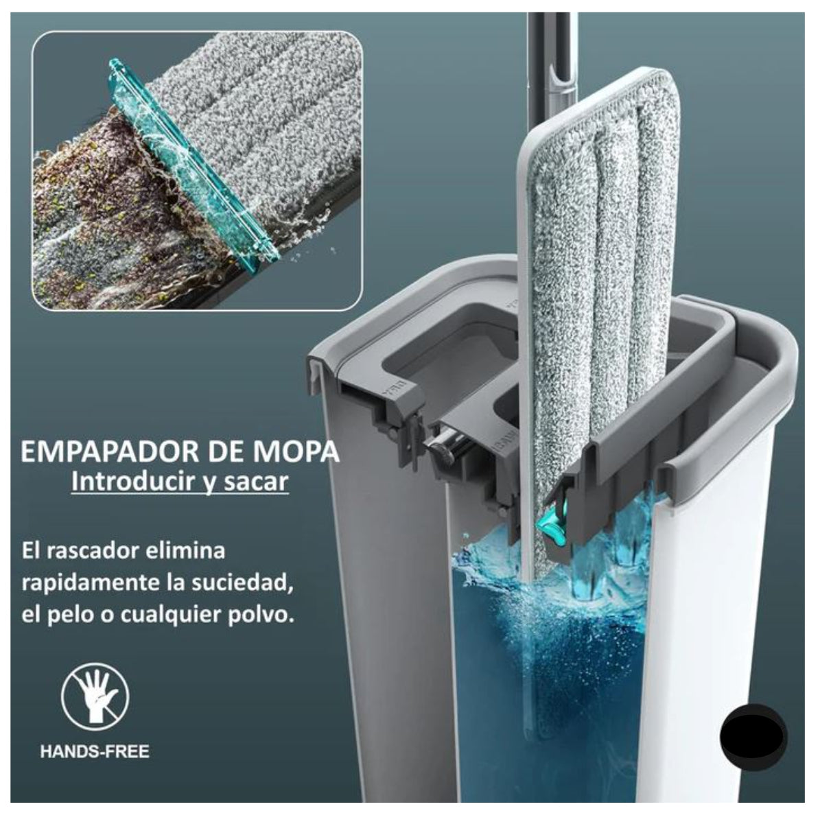 ✨🧼Trapero Mopa Plano Cubo Escurridor🚰🧽