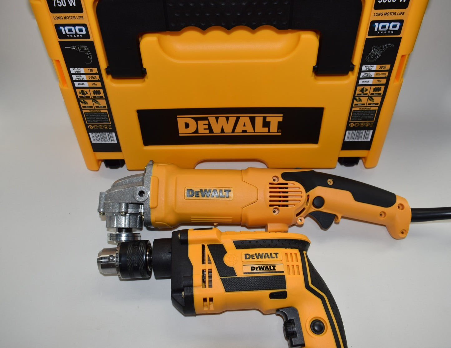 Combo Taladro Percutor + Pulidora Con Maletin DeWALT